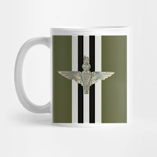 Parachute Regiment insignia on D-Day Stripes Mug